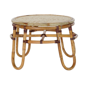 Side table DKD Home Decor Bamboo Rattan (60 x 60 x 42 cm)