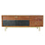 TV furniture DKD Home Decor Brown Black Acacia (130 x 42 x 49 cm)