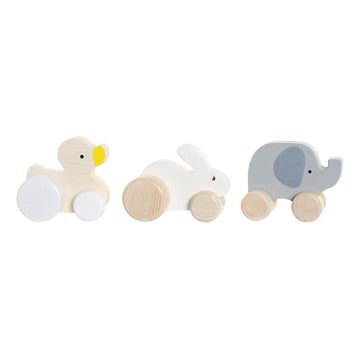 Wooden Game DKD Home Decor animals (3 pcs)