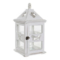 Lantern DKD Home Decor White Crystal Pinewood (21 x 21 x 43 cm)