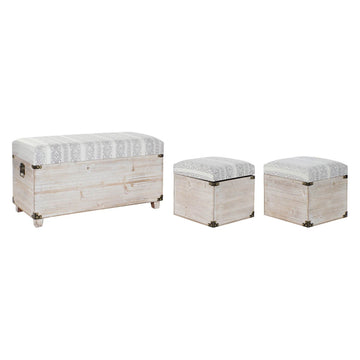 Chest DKD Home Decor Polyurethane Wood (3 pcs)