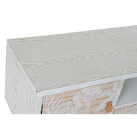 TV furniture DKD Home Decor White Wood Bamboo (140 x 40 x 51 cm)