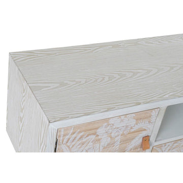 TV furniture DKD Home Decor White Wood Bamboo (140 x 40 x 51 cm)
