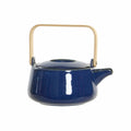 Théière DKD Home Decor 21 x 17 x 10 cm Porcelaine Bleu 1 L