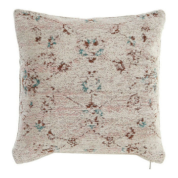 Coussin DKD Home Decor 8424001832378 Marron Vert Beige Rose clair Carré Arabe 45 x 12 x 45 cm