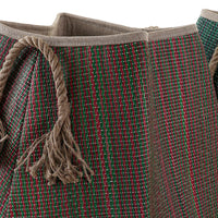 Basket DKD Home Decor Cotton Fibre Boho (2 pcs)