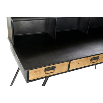 Desk DKD Home Decor S3023220 Black Metal MDF Wood (135 x 60 x 102 cm)