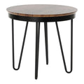 Side Table DKD Home Decor Steel MDF Wood (48 x 48 x 44 cm)