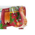 Side table DKD Home Decor Brown Multicolour Acrylic Mango wood Elephant (45 x 34 x 34 cm)