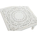 Side table DKD Home Decor Wood White Ethnic (40 x 40 x 19 cm)