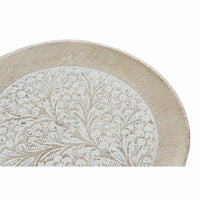 Vide-poches DKD Home Decor Blanc Marron Bois de manguier 20,5 x 20,5 x 2,5 cm