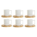 Piece Coffee Cup Set DKD Home Decor Porcelain Bamboo Mandala (75 ml) (6 pcs)