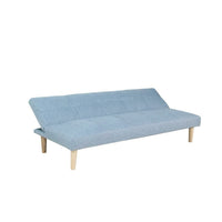 Sofabed DKD Home Decor Turquoise Polyester Rubber wood (180 x 68 x 66 cm)