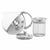 Teapot DKD Home Decor Silver Stainless steel Crystal Plastic 500 ml 14 x 11 x 12 cm