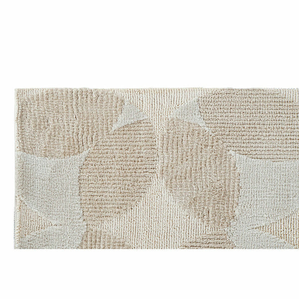 Carpet DKD Home Decor Beige Polyester Cotton Circles (120 x 180 x 0.9 cm)