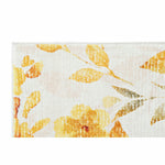 Carpet DKD Home Decor Yellow White Polyester Cotton Flowers (120 x 180 x 0.5 cm)