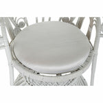 Garden chair DKD Home Decor 96 x 66 x 145 cm 96 x 66 x 140 cm Metal White 30 x 40 cm