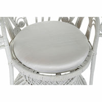 Chaise de jardin DKD Home Decor 96 x 66 x 145 cm 96 x 66 x 140 cm Métal Blanc 30 x 40 cm