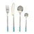 Cutlery DKD Home Decor Blue Silver Stainless steel 16 Pieces