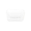 Snack tray DKD Home Decor 21 x 21 x 6 cm Crystal Natural 280 ml