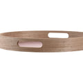 Snack tray DKD Home Decor Scandi Pink White 35 x 35 x 5 cm MDF Wood (3 Units)