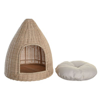 Letto per animali domestici DKD Home Decor 45 x 45 x 57 cm Naturale Rattan