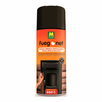 Antikalorična barva Massó Fuegonet Spray Črna 400 ml