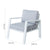 Garden sofa Thais 73,20 x 74,80 x 73,30 cm Aluminium White