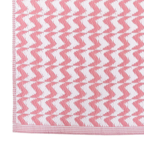 Outdoor rug Naxos 160 x 230 x 0,5 cm Pink White polypropylene
