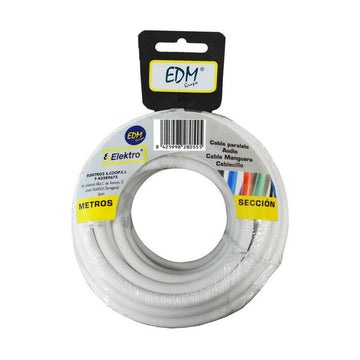 Câble EDM 2 X 0,5 mm Blanc 15 m