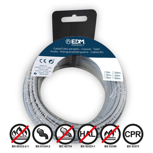 Kabel EDM 10 m Siva