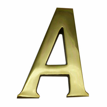 Letter EDM A Polished brass (10 cm)