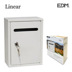 Letterbox EDM Linear 26 x 20 x 7,5 cm Steel White