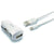 USB Car Charger + MFi Certified Cable Lightning KSIX 2.4 A White