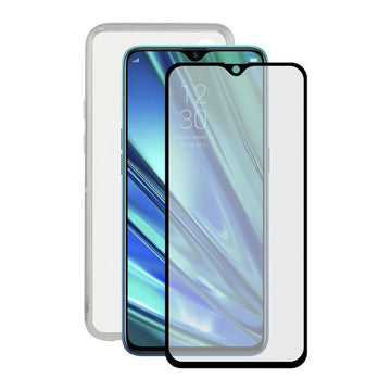 Tempered Glass Mobile Screen Protector + Mobile Case Realme X2 Contact