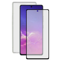 Tempered Glass Mobile Screen Protector + Mobile Case Samsung Galaxy Note 10 Lite Contact