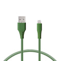 Câble de Données/Recharge avec USB KSIX Vert 1 m