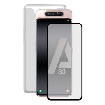 Tempered Glass Mobile Screen Protector + Mobile Case Samsung Galaxy A80/A90 Contact