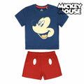 Sommer-Schlafanzug Mickey Mouse 73457 Marineblau