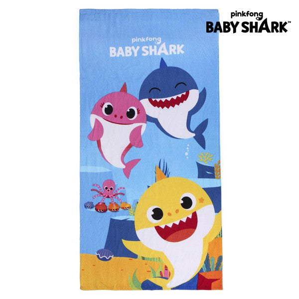 Beach Towel Baby Shark Blue (70 x 140 cm)
