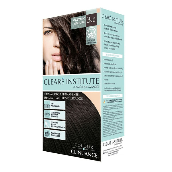 Permanent Colour Creme Clearé Institute Colour Clinuance Nº 3.0-castaño oscuro