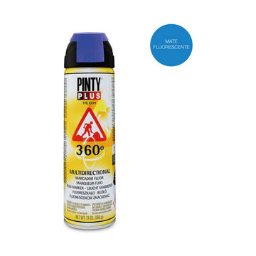 Peinture en spray Pintyplus Tech T118 360º Bleu 500 ml