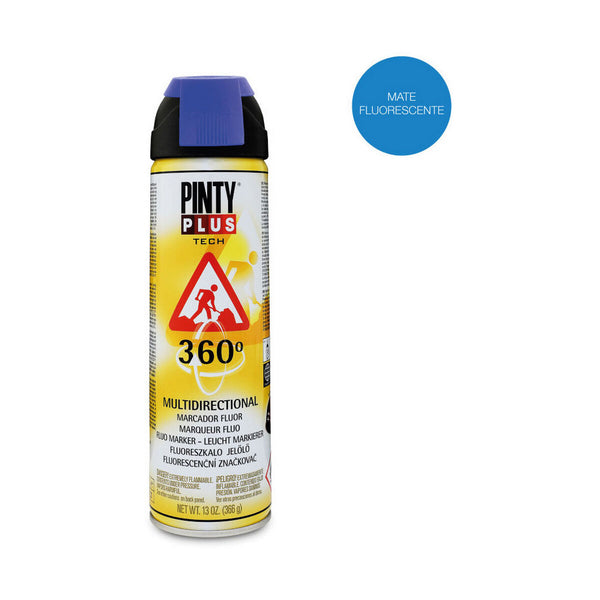 Spray paint Pintyplus Tech T118 360º Blue 500 ml