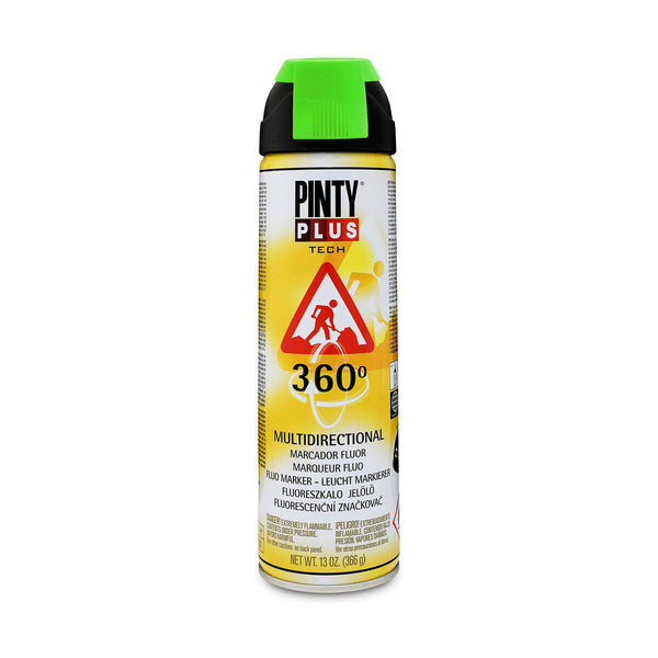 Peinture en spray Pintyplus Tech T136 360º Vert 500 ml