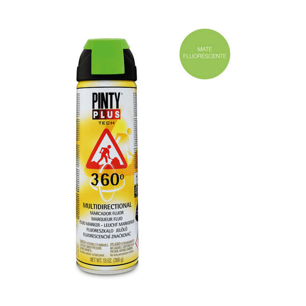 Peinture en spray Pintyplus Tech T136 360º Vert 500 ml