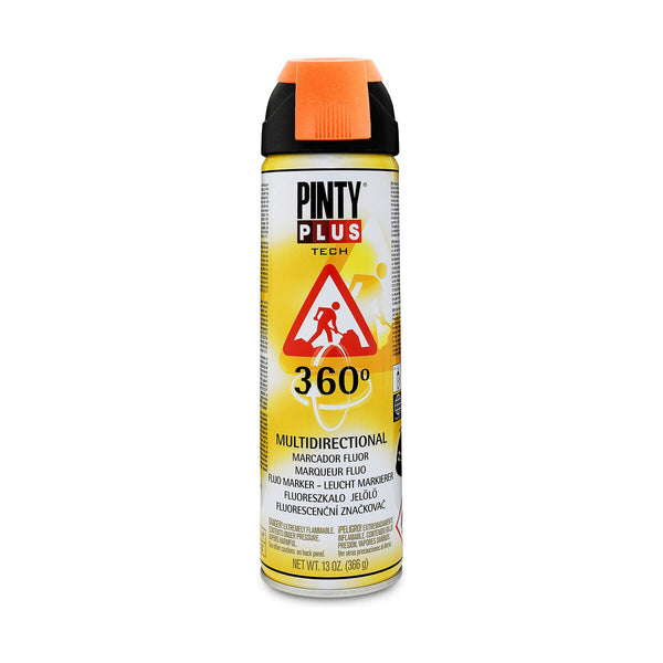 Peinture en spray Pintyplus Tech T143 360º Orange 500 ml