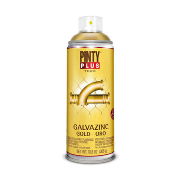 Peinture en spray Pintyplus Tech Galvazinc G151 400 ml Or