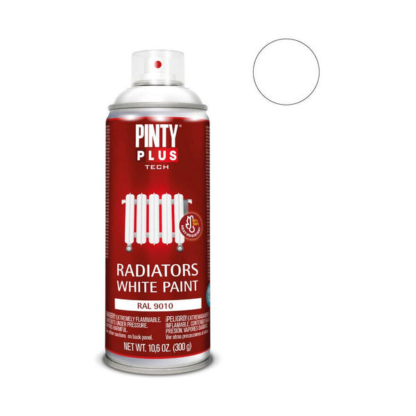 Spray paint Pintyplus Tech RAL 9010 400 ml Radiator White