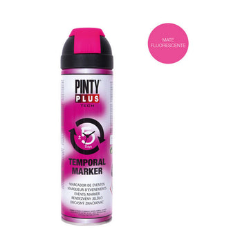 Peinture en spray Pintyplus Tech T184 Temporaire 500 ml Cerise