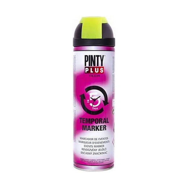 Peinture en spray Pintyplus Tech T146 Temporaire Jaune 500 ml